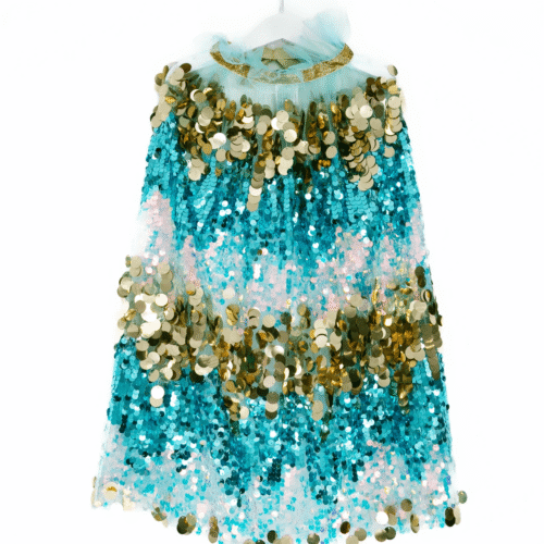 pellianni glitter cape aqua