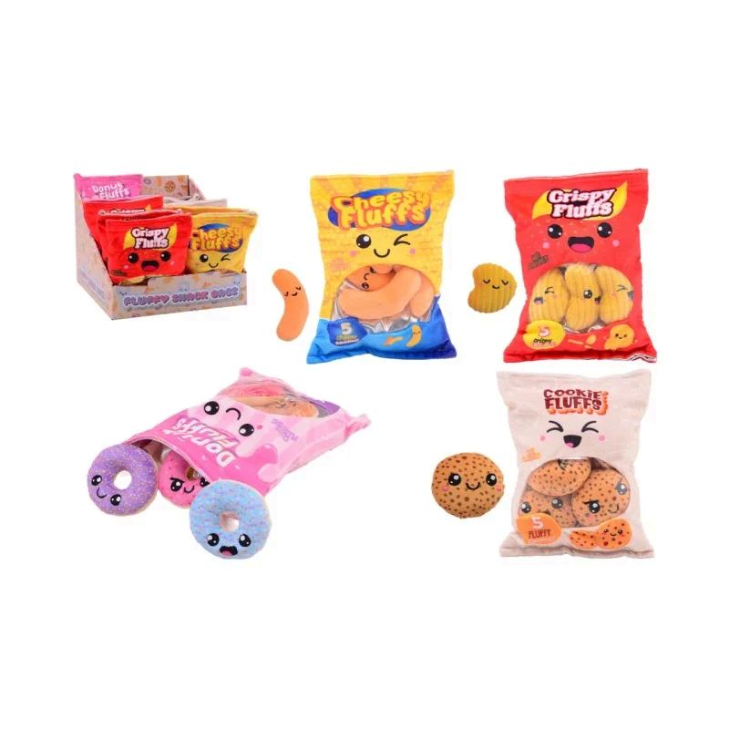 plush en play snackzakjes 4 assorti