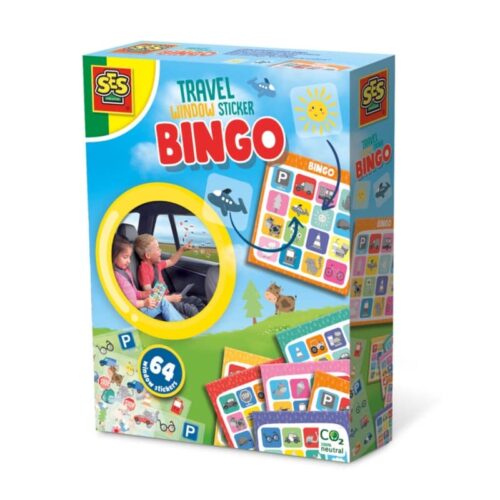 reisspel raamsticker bingo