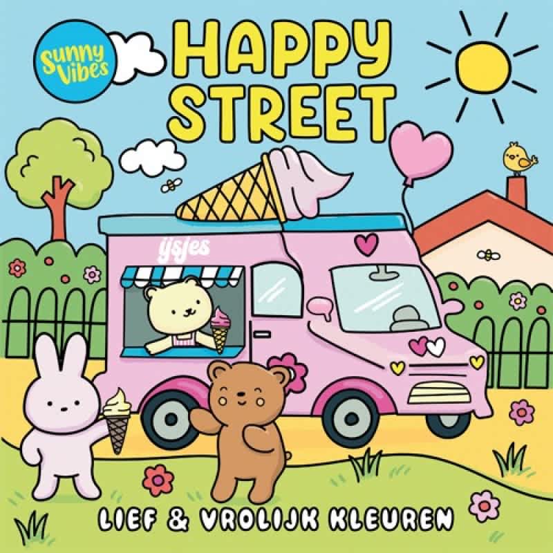 sunny vibes kleurboek happy street