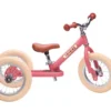 trybike steel driewieler vintage roze stabiel en duurzaam voor peuters