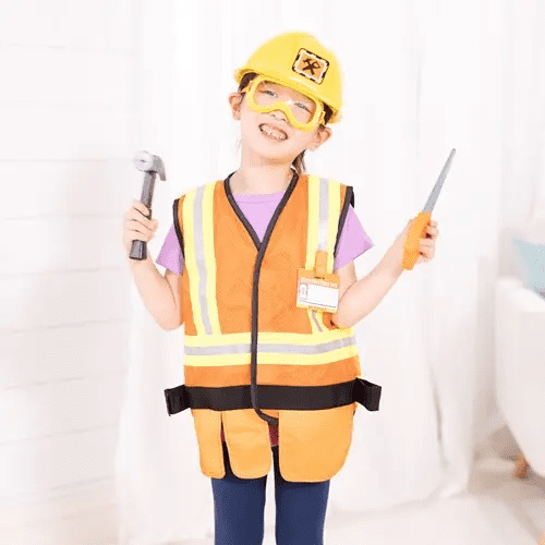 melissa and doug construction worker costume 3 6 jaar