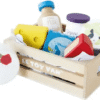 ltv cheese and dairy wooden market crate