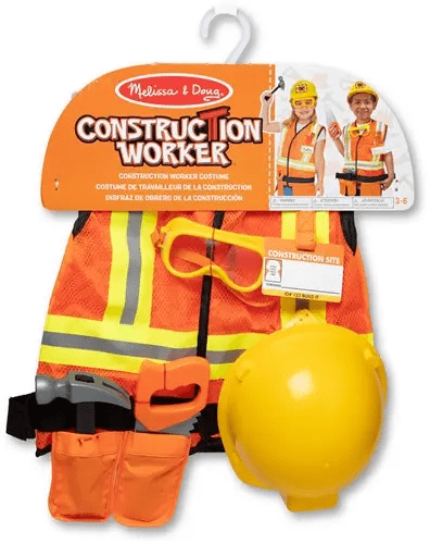 melissa and doug construction worker costume 3 6 jaar