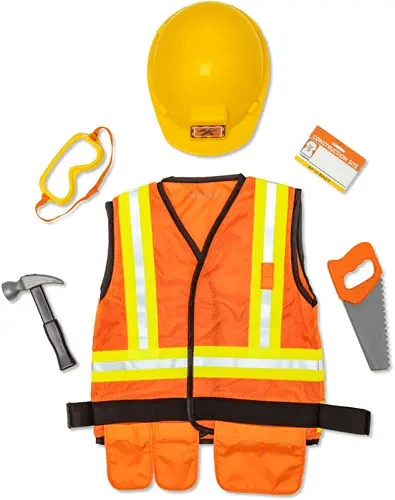 melissa and doug construction worker costume 3 6 jaar