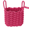 micro step mandje eco roze touw