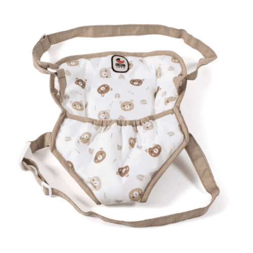 poppendraagzak beige beertjes