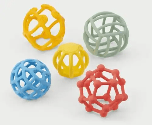 tickit silisoft flexibele ballen (regenboog) pk5