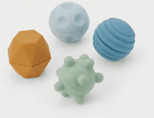 tickit silisoft sensorische ballen (neutrale kleuren) pk4