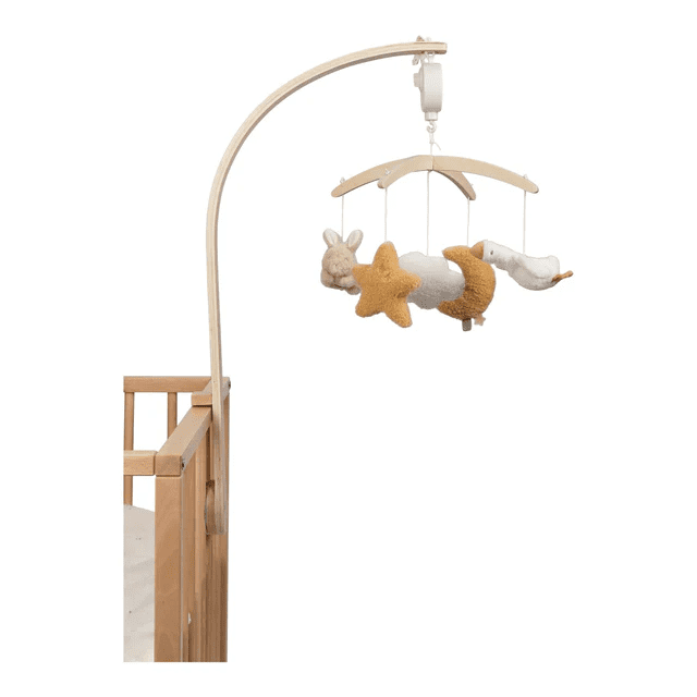 little dutch houten muziekmobiel newborn naturals beige