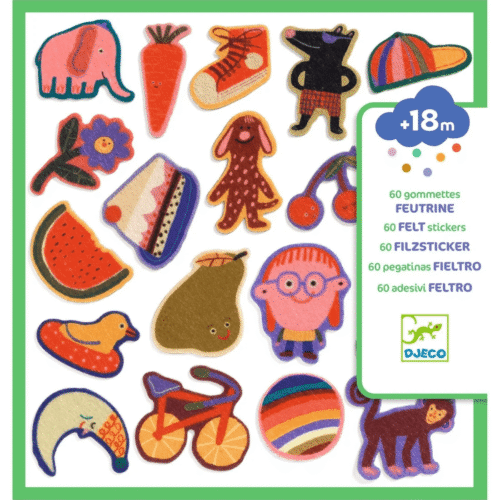 djeco vilten stickers de grappige! +18m