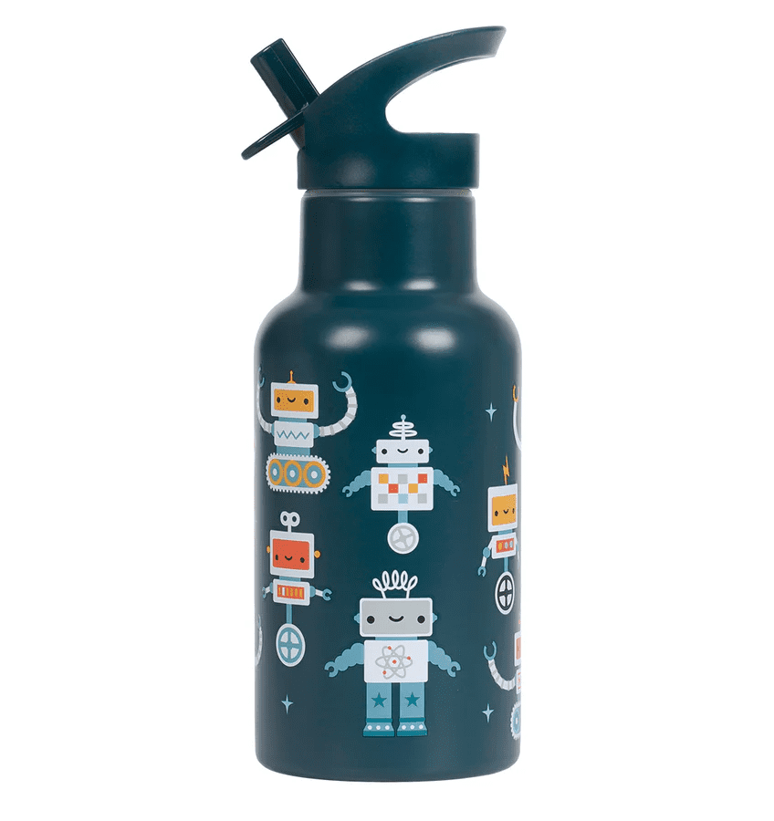 rvs drinkfles robots 350ml