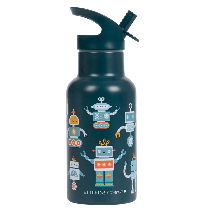 rvs drinkfles robots 350ml