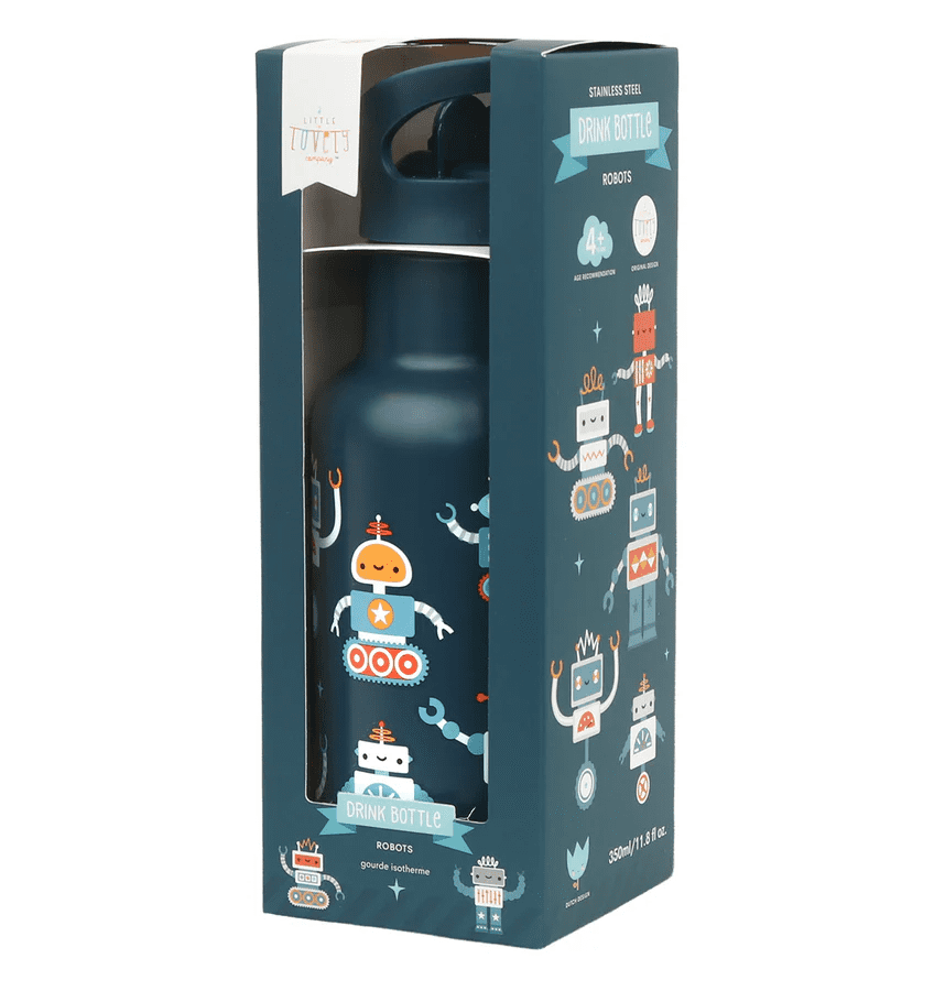 rvs drinkfles robots 350ml