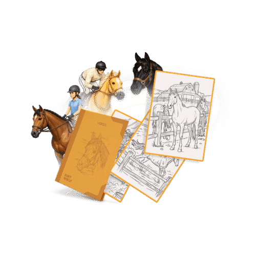 kidywolf navulling kidydraw pad8 paarden 8+