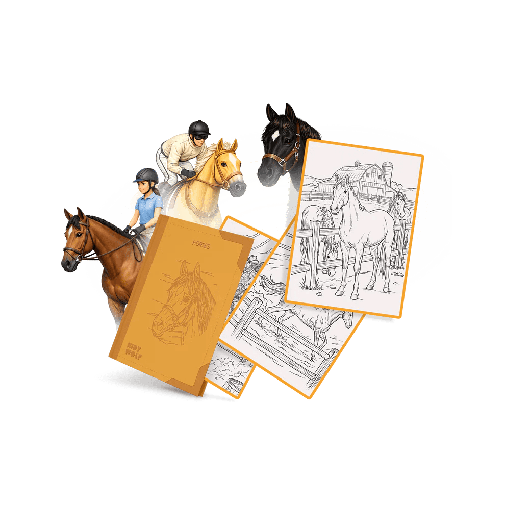 kidywolf navulling kidydraw pad8 paarden 8+