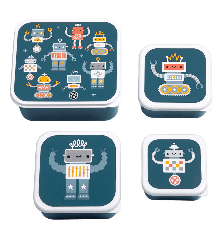 lunch en snack box set – robots