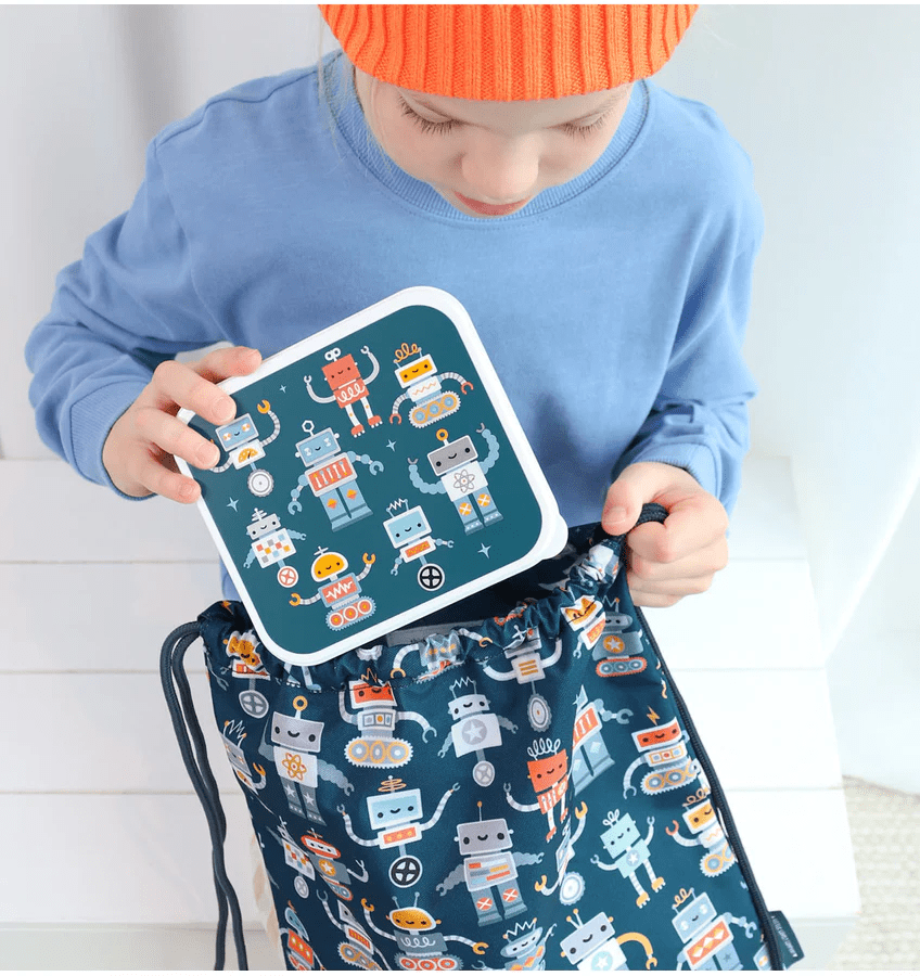lunch en snack box set – robots