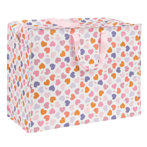 xl opbergtas, jumbo bag hartjes