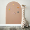 tix en mix magnetische muursticker magneetbord brown sugar + 2 krijtjes