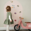 tix en mix magnetische muursticker magneetbord pink sweetness + 2 krijtjes