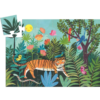 djeco silhouette puzzel de tocht van de tijger 24pcs +3