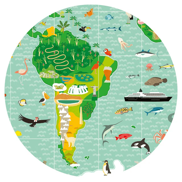 djeco observation puzzle around the world 200pcs 6+