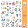 papieren stickers krant