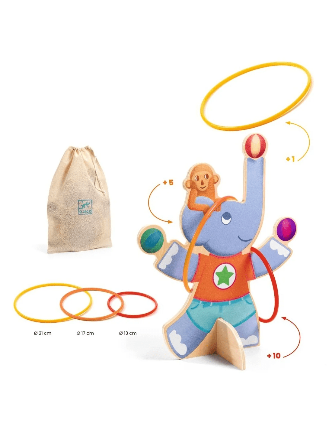 djeco houten ringwerp spel olla hoop +3