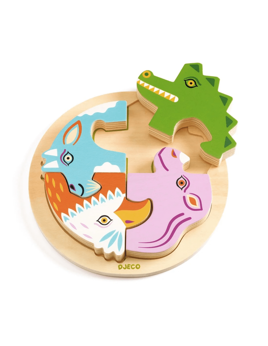djeco legpuzzel rondo croco +2