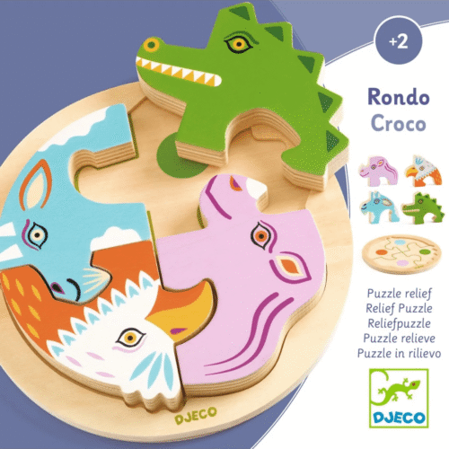 djeco legpuzzel rondo croco +2