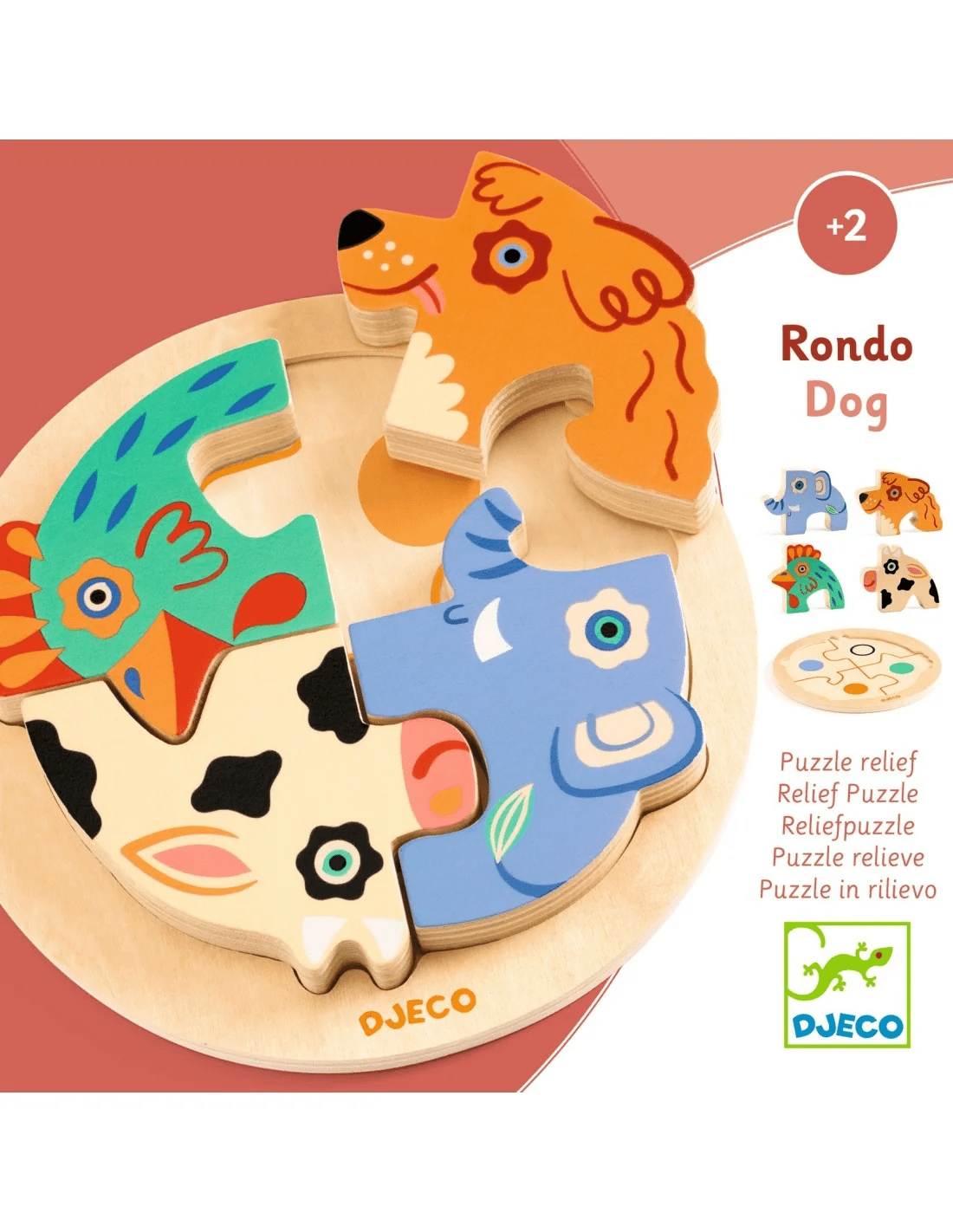djeco legpuzzel rondo dog +2