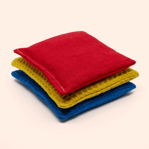 sensorische pittenzakjes regenboog 3 stuks
