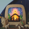 toverlux silhouette diy transparant kerststal