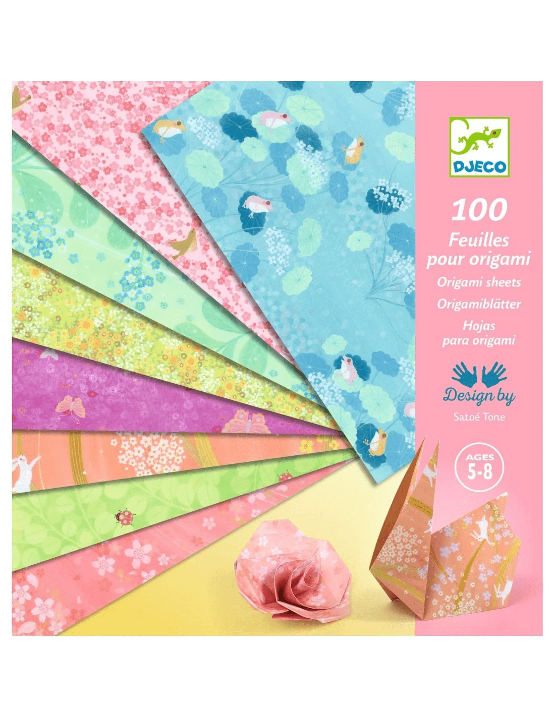 djeco origami vouwblaadjes roze 5 99 jaar