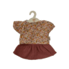 poppenkleding iris plum happy flower (gordi/34cm)