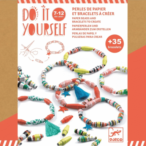 djeco diy papieren kralen armbanden rood 7 12 jaar