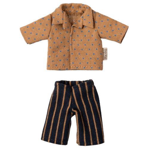 maileg shirt and striped pants for mouse, dad