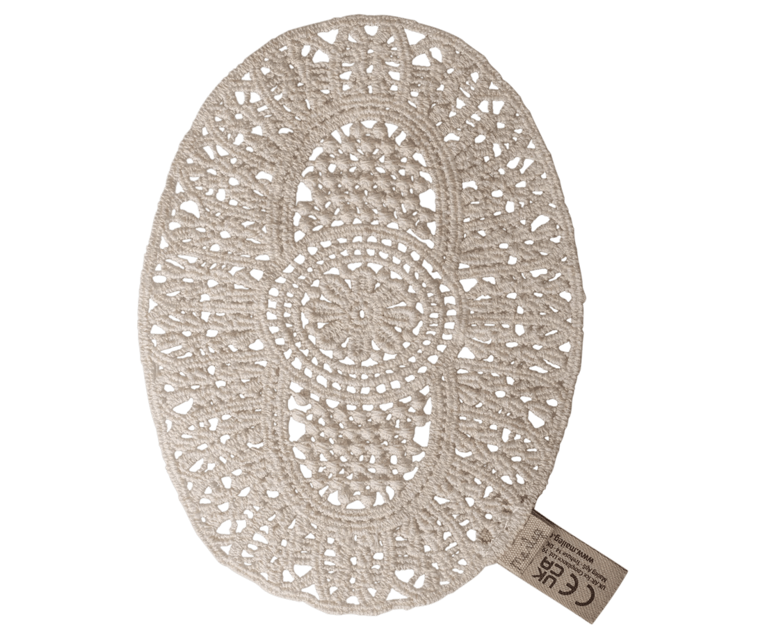 maileg lace rug, mouse