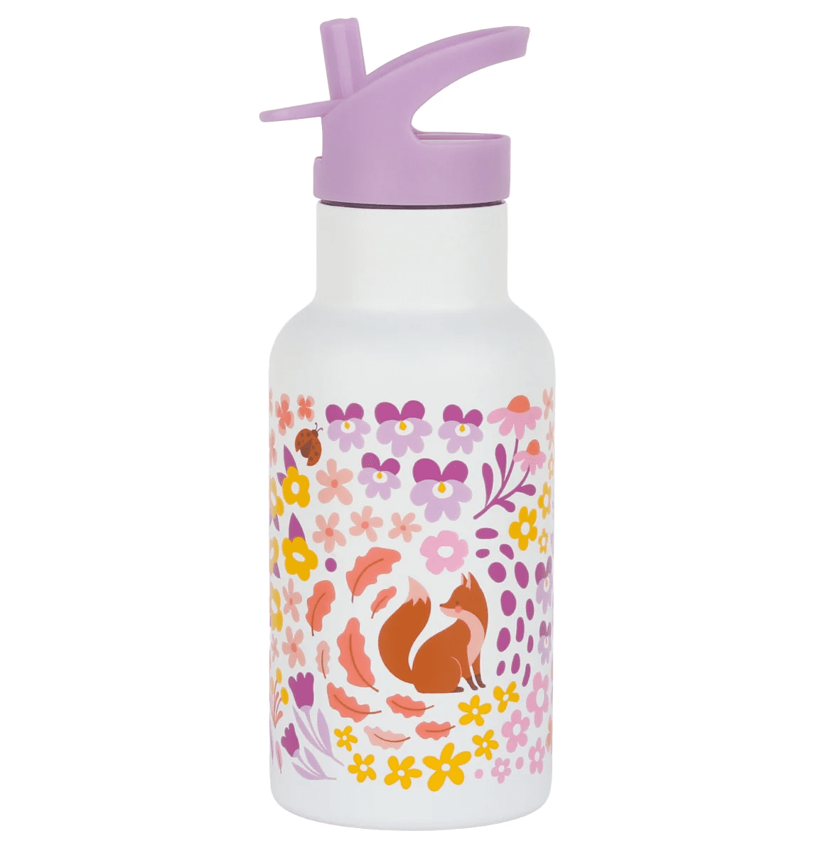 rvs drinkfles bloementuin 350ml