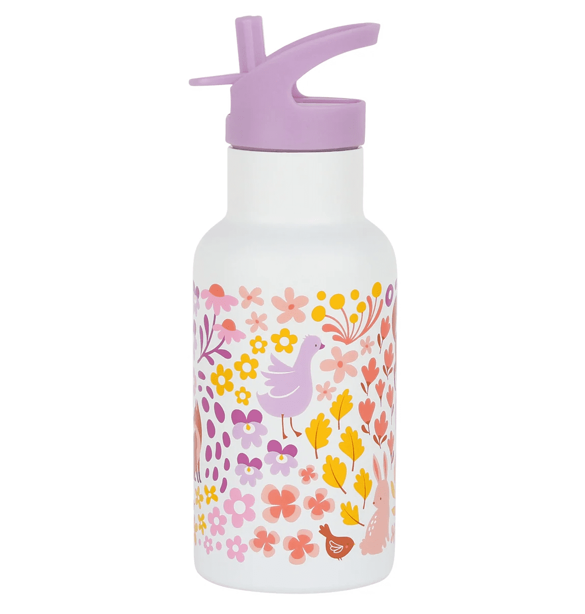 rvs drinkfles bloementuin 350ml