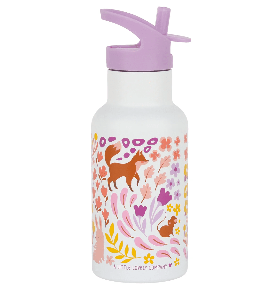 rvs drinkfles bloementuin 350ml