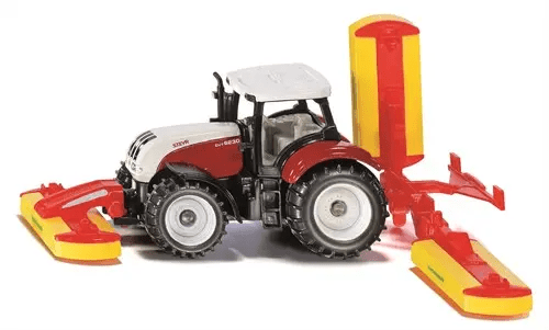 sk1672 steyr tractor + pöttinger maaicombinatie