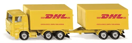 sk1694 vrachtwagen met dhl aanhanger