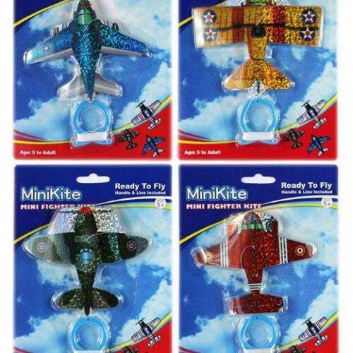 mini vliegers vliegtuigen 4 assorti