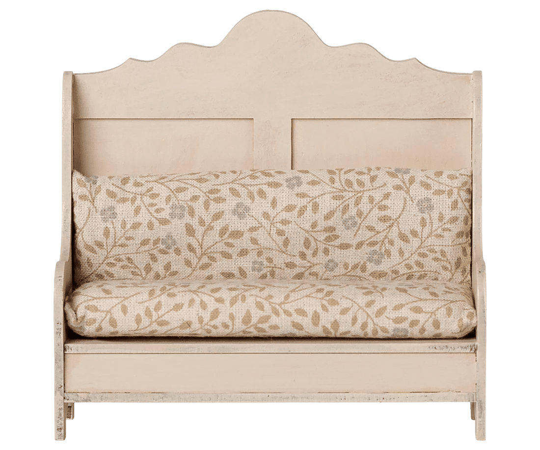 maileg kitchen bench, mouse light sand 13cm