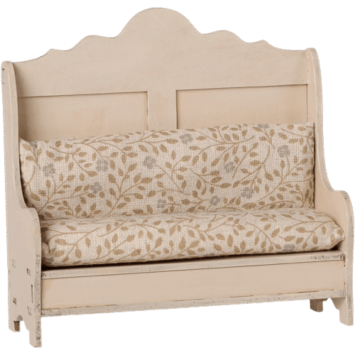 maileg kitchen bench, mouse light sand 13cm