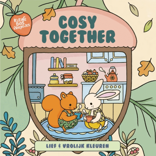kleine bosvriendjes kleurboek cosy together